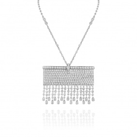 White Gold Fully Loaded Diamond Necklace 22.50ct TDW White Gold Fully Loaded Diamond Necklace 22.50ct TDW
